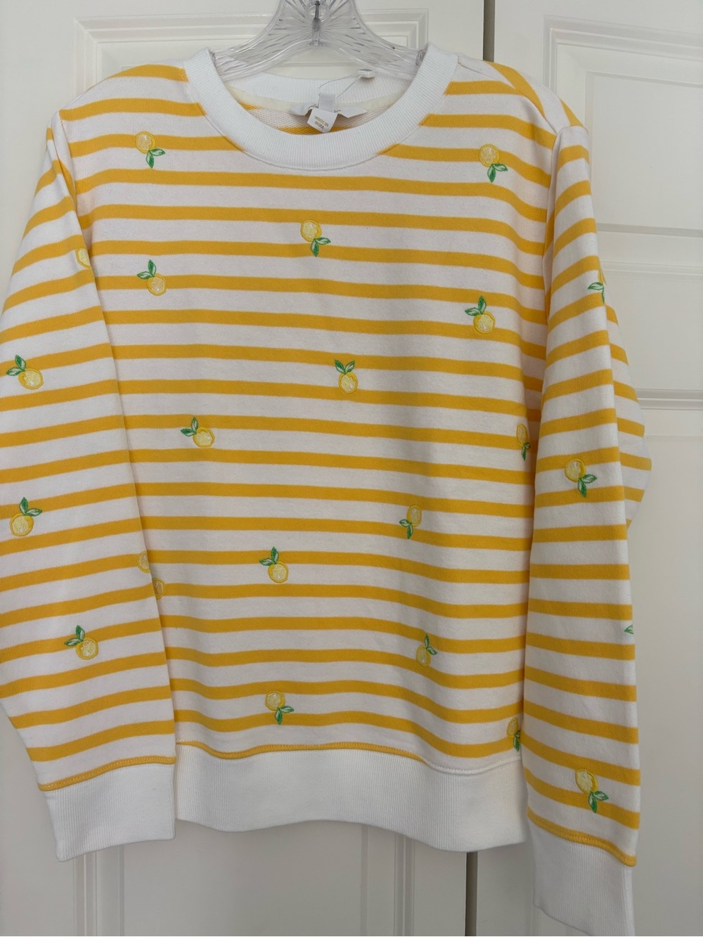 Lilly Pulitzer Yellow and White Striped Sweater